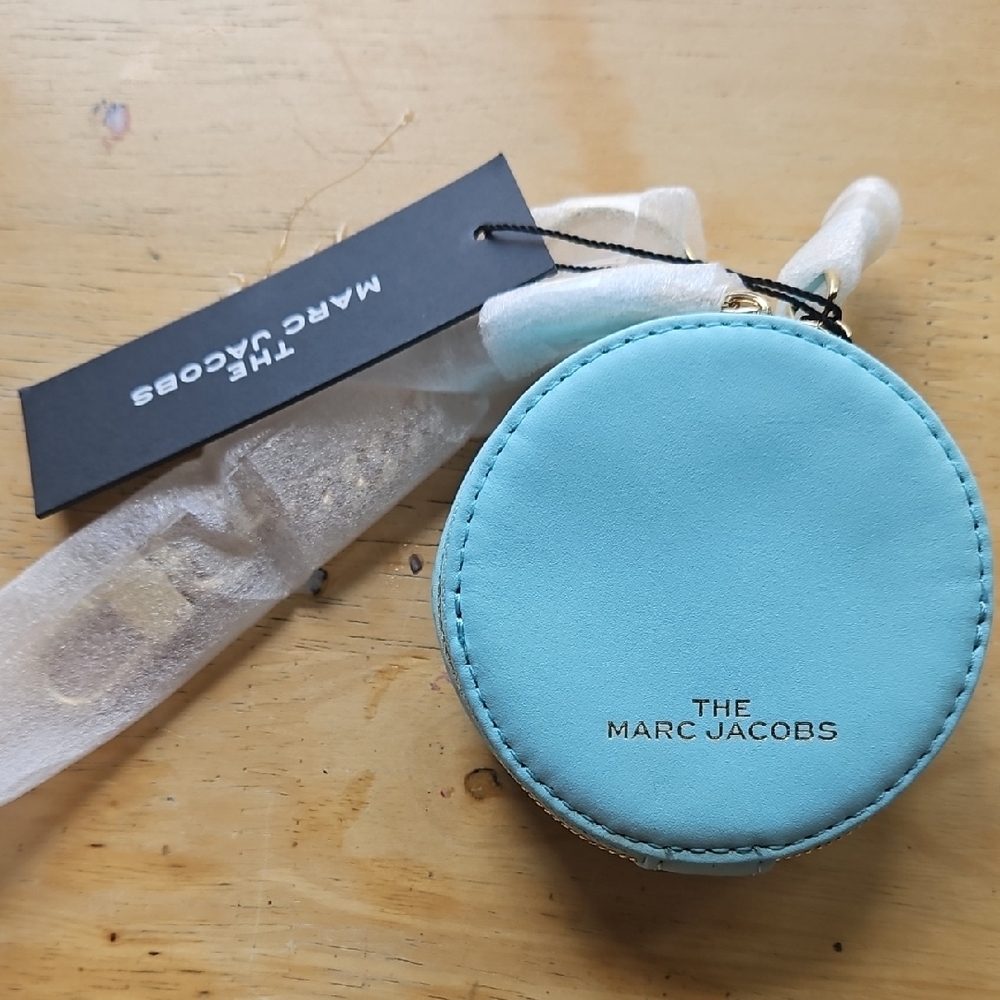 Marc Jacobs Light Blue Round Coin Pouch